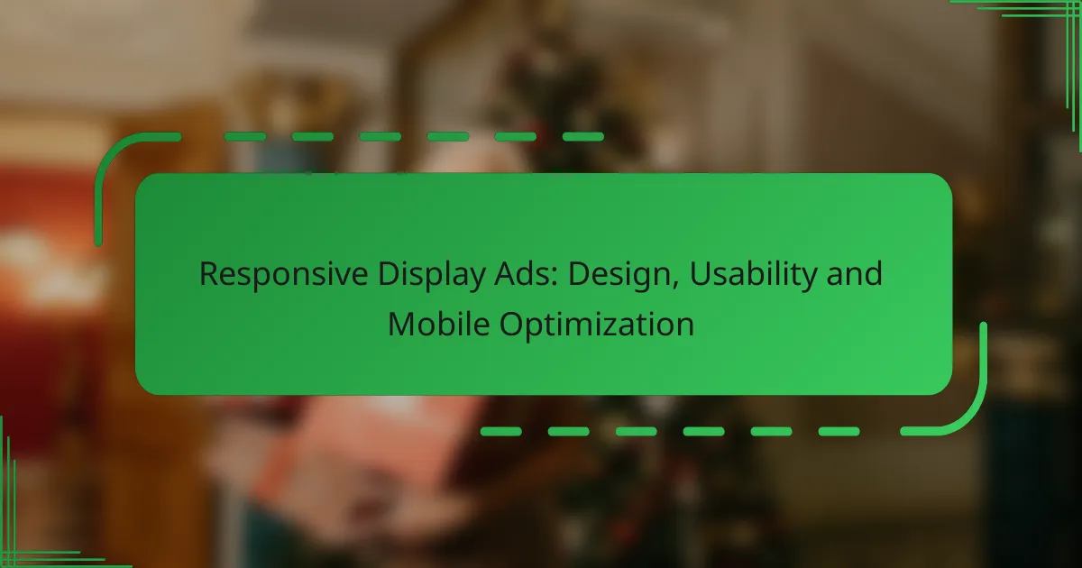 Responsive Display Ads: Design, Usability and Mobile Optimization