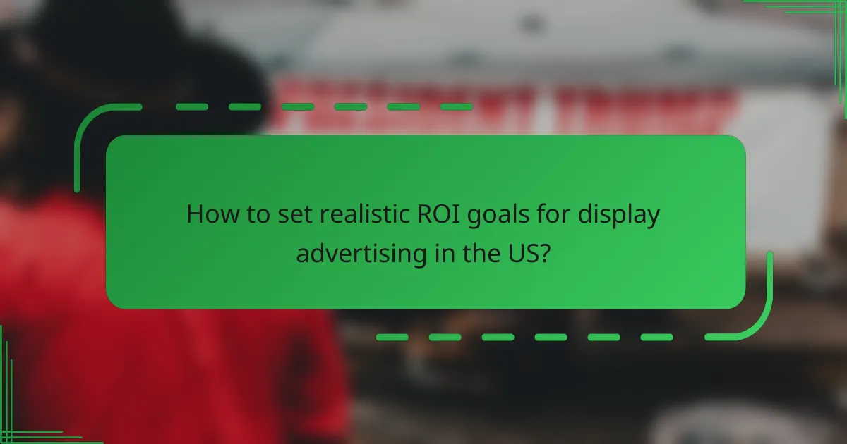How to set realistic ROI goals for display advertising in the US?